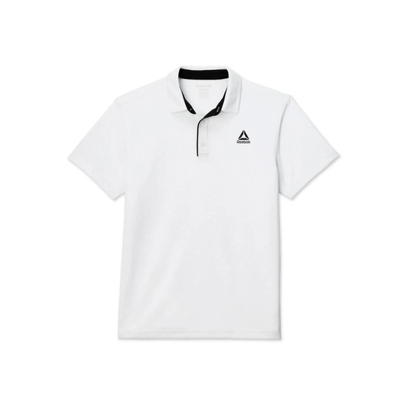 Reebok Men's and Big Men's Performance Polo Shirt, Size 2XL, Active Fit, White - Picture 1 of 4